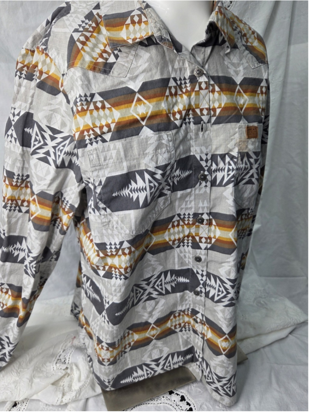 Ariat Pendleton Women’s Billie Southwestern Western Shirt Large #1604